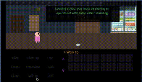 Debugging the street scene and room transitions